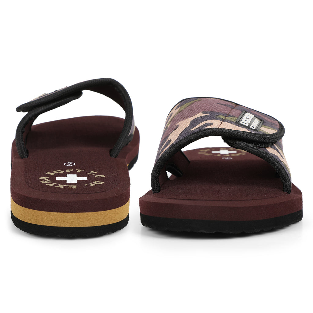 DOCTOR EXTRA SOFT D-53 Men's Slider Slippers — Orthopedic & Camo