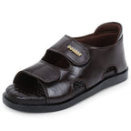 Doctor Extra Soft L-10 Diabetic Comfortable Dr Sole Footwear Latest Black Cushioned Adjustable Strap Sandals for Men's-Gents-Boy's