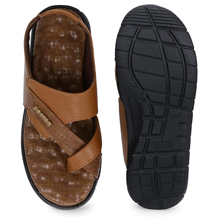 Doctor Extra Soft L-8 Slip-On Closure Comfortable Dr Sole Footwear Daily Use Latest Cushioned Adjustable Strap Sandals for Men's-Gents-Boy's