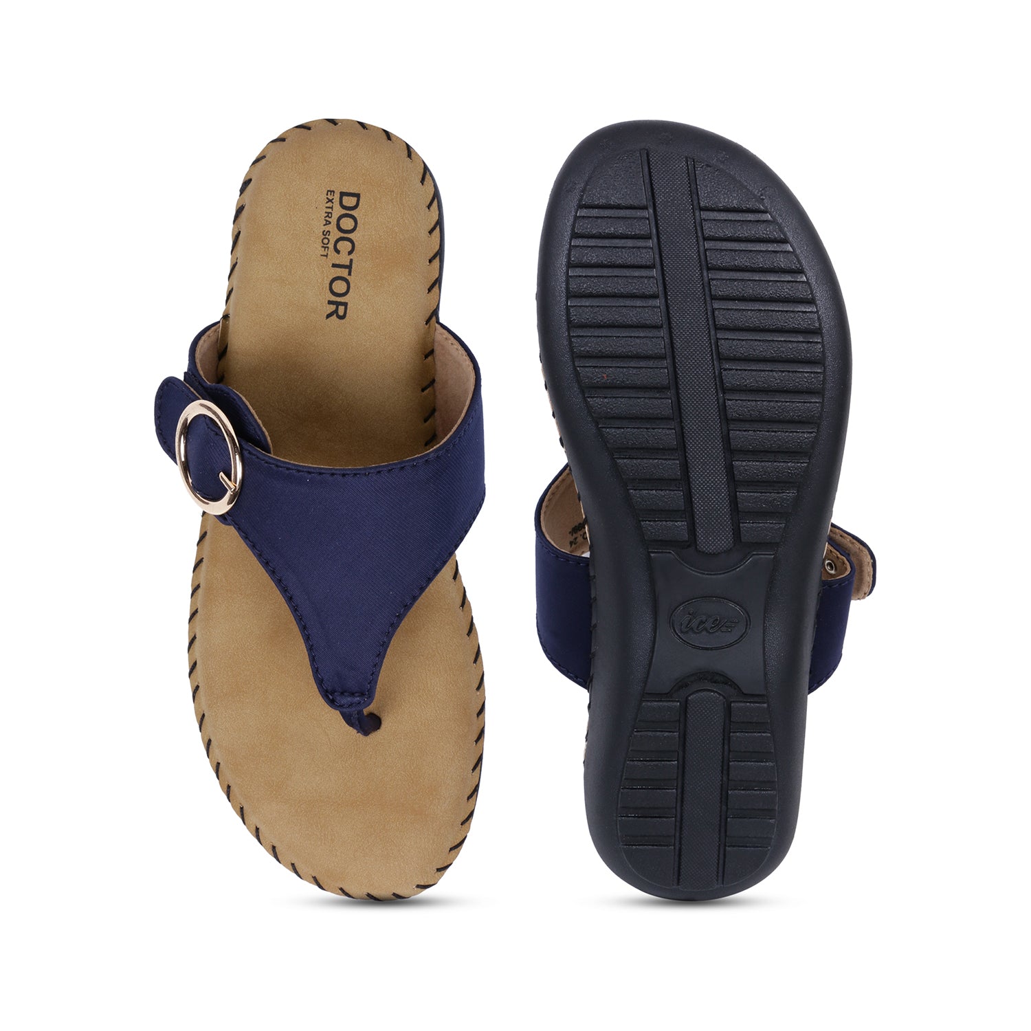 DOCTOR EXTRA SOFT ART-24 Women's Dr.Chappal For Ladies With Open Toe Style, Anti-Skid For Heel & Ankle Pain