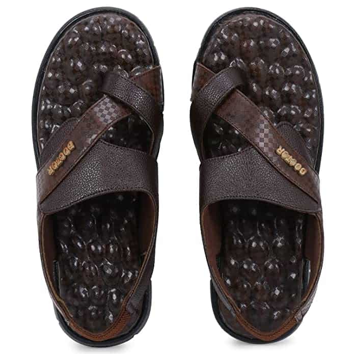 Doctor Extra Soft L-8 Slip-On Closure Comfortable Dr Sole Footwear Daily Use Latest Cushioned Adjustable Strap Sandals for Men's-Gents-Boy's