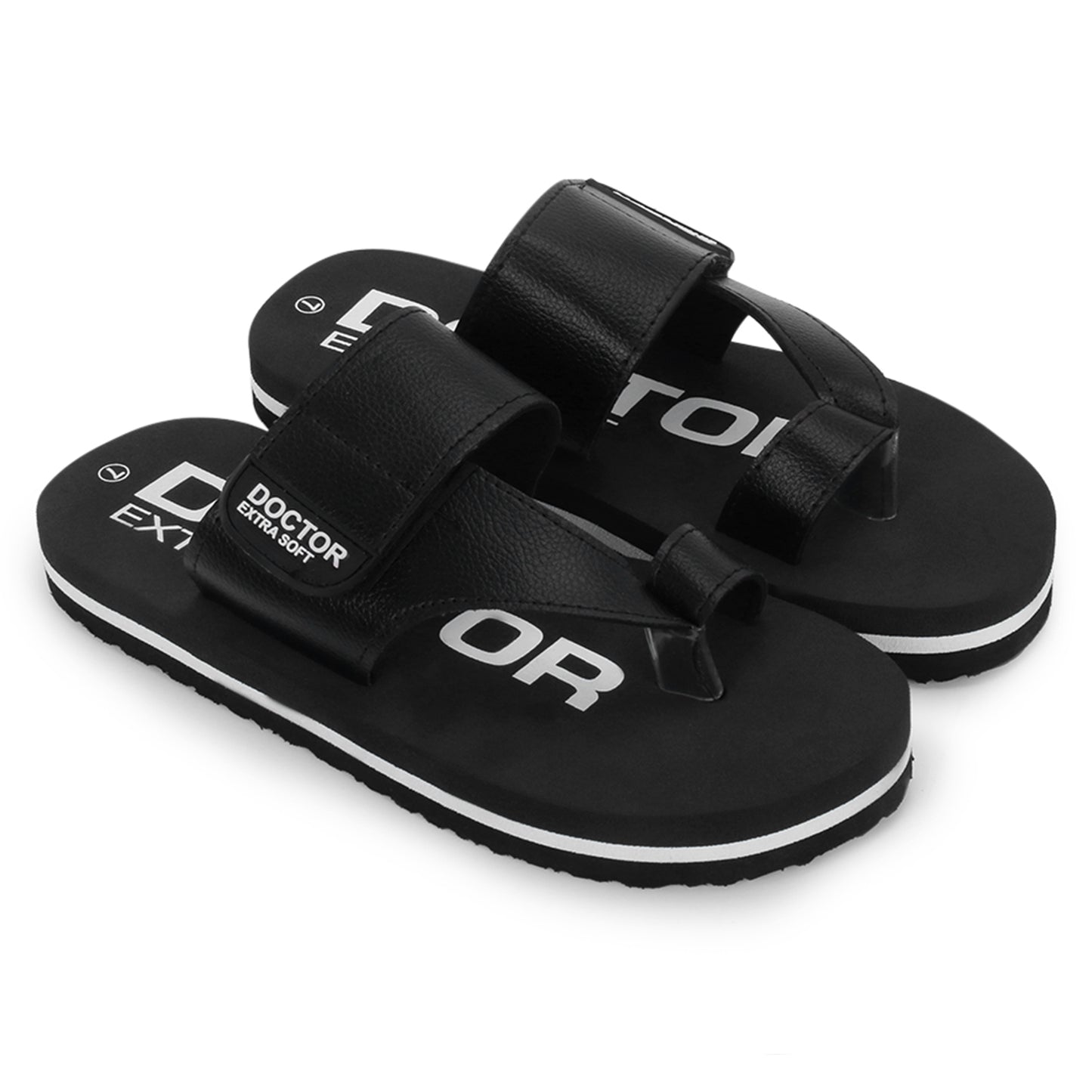 DOCTOR EXTRA SOFT D-26 One Toe Slippers for Men Ortho Care Orthopaedic Diabetic Dr Stylish House Flip-Flop & Thump Ring Slip on for Gents-Boys