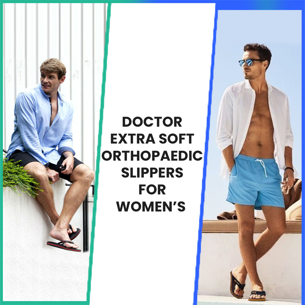 DOCTOR EXTRA SOFT D-27 House Slipper for Men's Ortho Care Ideal For Cracked Heels & Blistered Feet Having Soft Insole