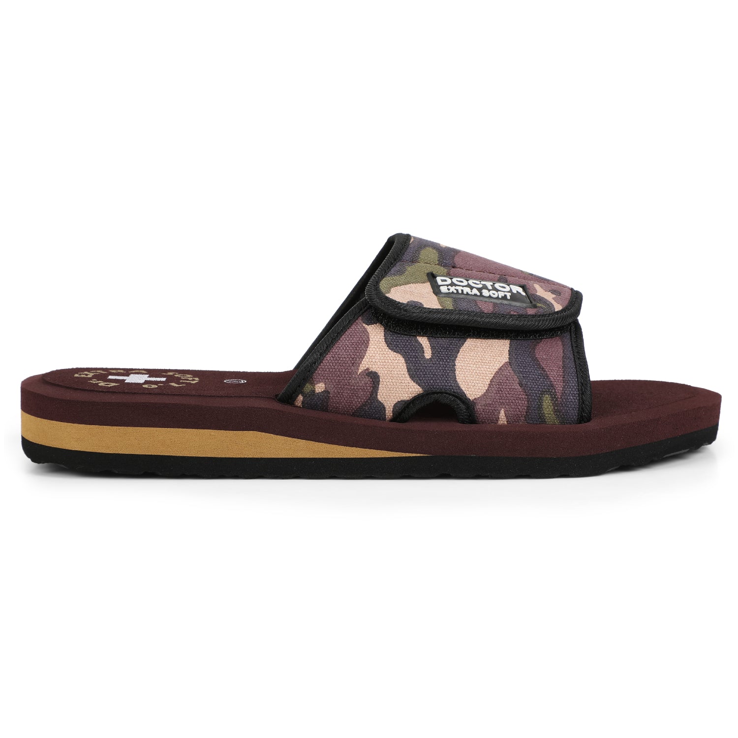 DOCTOR EXTRA SOFT D-53 Men's Slider Slippers — Orthopedic & Camo