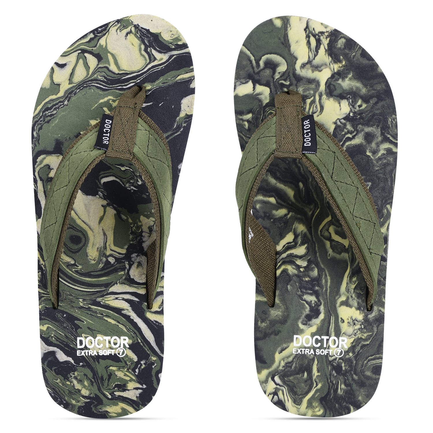 Doctor Extra Soft D-29 Men's Wood Anti Skid Flip flop/ Rubber Slippers, Colorful & Attractive House Sliders