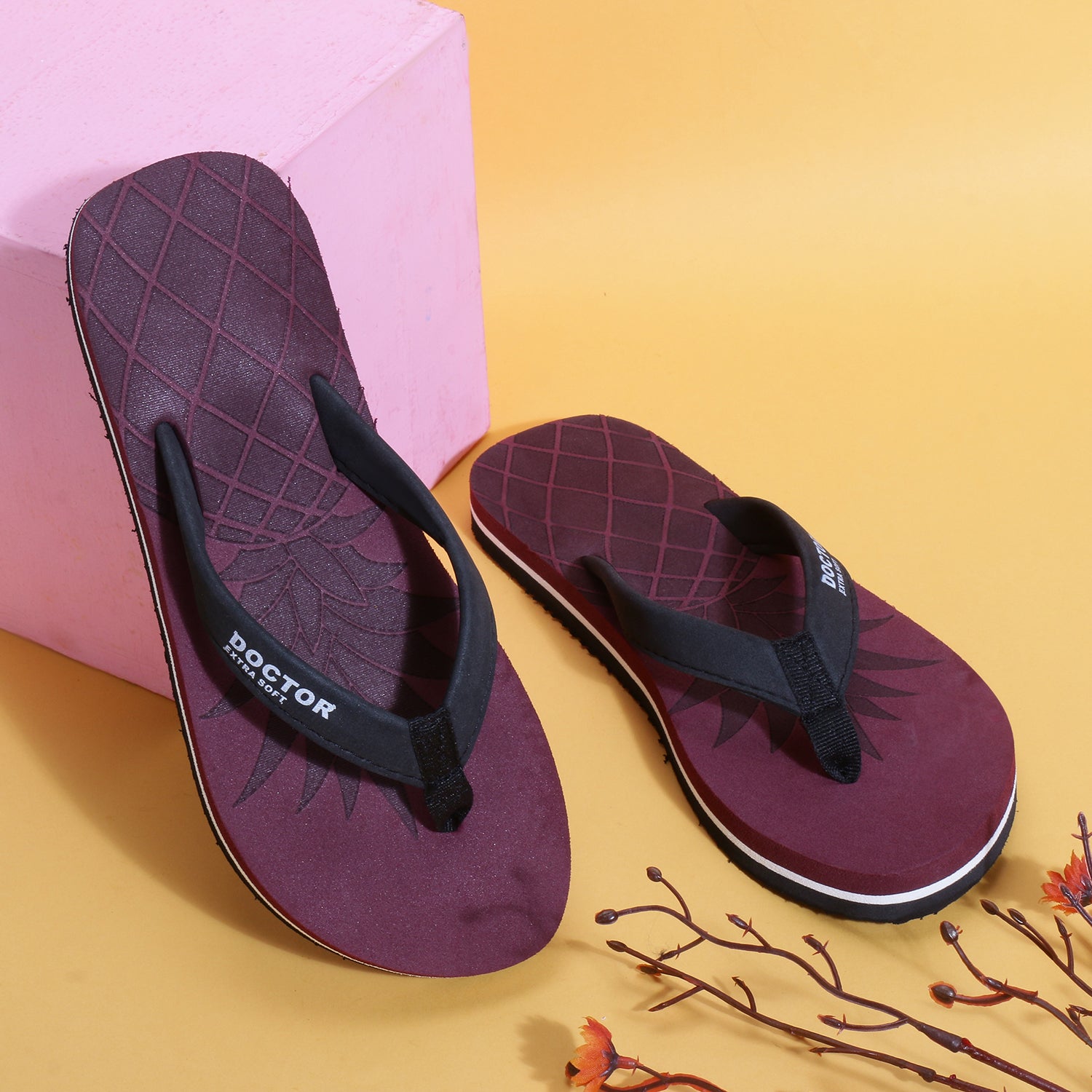 DOCTOR EXTRA SOFT House Slipper for Women's Care Durable | Orthopaedic & Diabetic | Lightweight|  Foot Pain Relief |Skid Resistant | Slippers for Girls & Ladies D-05