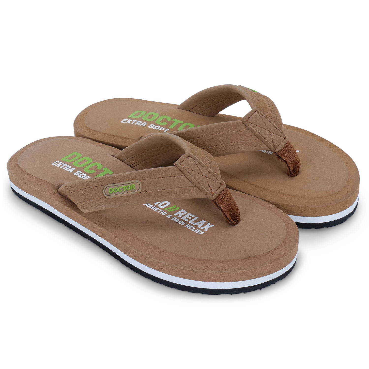 DOCTOR EXTRA SOFT D-32 Slipper for Men's, Skid Resistant & Lightweight | Comfortable Footbed | Memory Foam Bounce Back Technology |Flip-Flop & Sliders