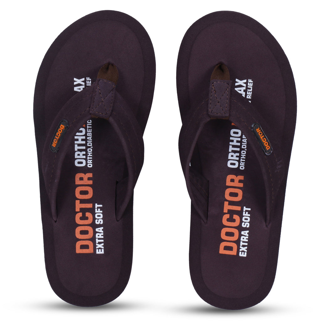 DOCTOR EXTRA SOFT D-32 Slipper for Men's, Skid Resistant & Lightweight | Comfortable Footbed | Memory Foam Bounce Back Technology |Flip-Flop & Sliders