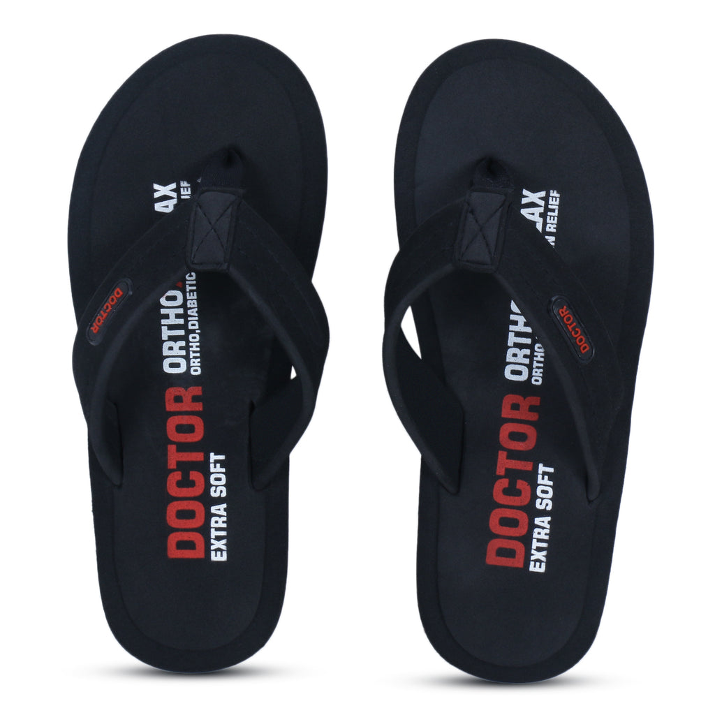 DOCTOR EXTRA SOFT D-32 Slipper for Men's, Skid Resistant & Lightweight | Comfortable Footbed | Memory Foam Bounce Back Technology |Flip-Flop & Sliders