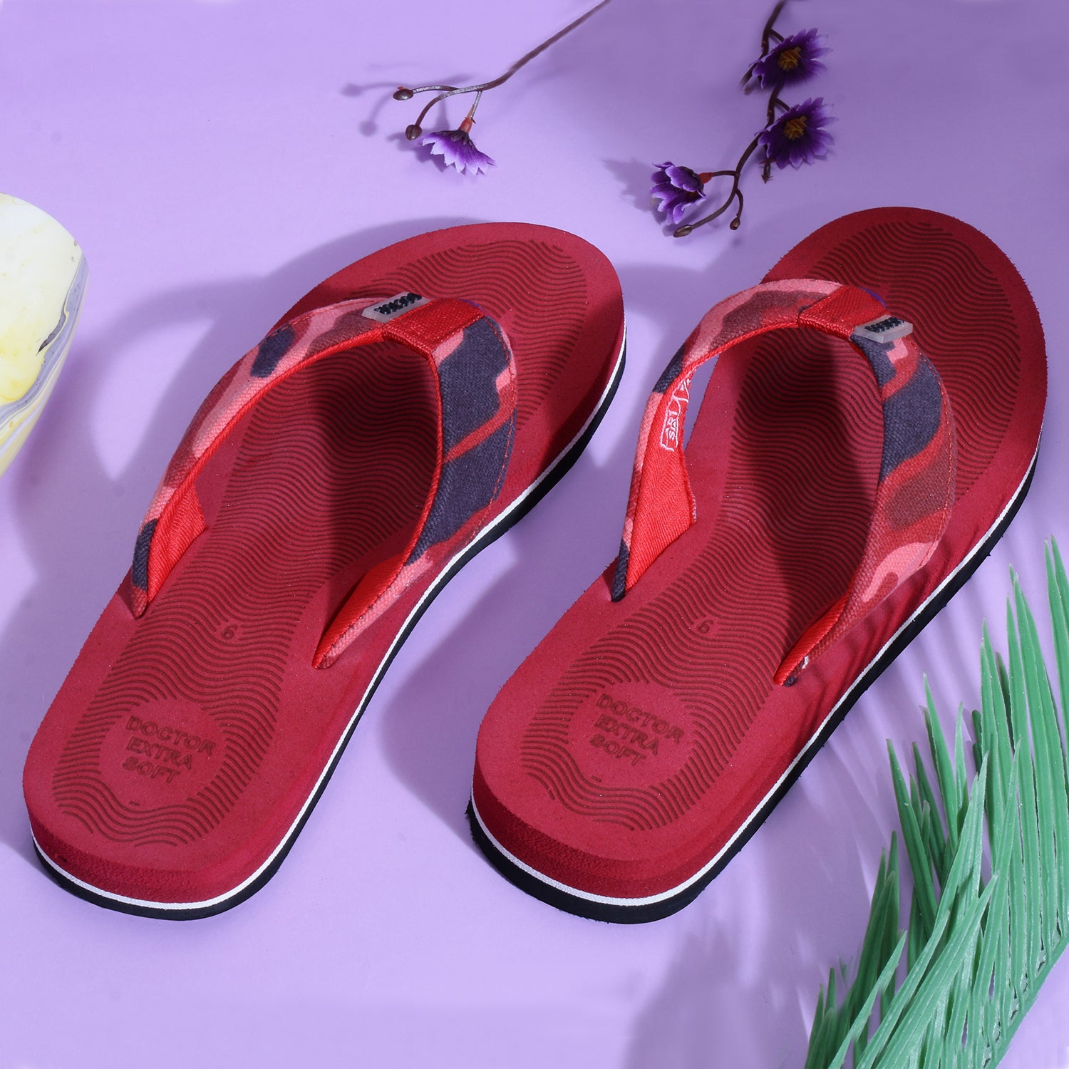 DOCTOR EXTRA SOFT D-56 House Slipper for Women's Camo | Pregnancy | Orthopaedic & Diabetic