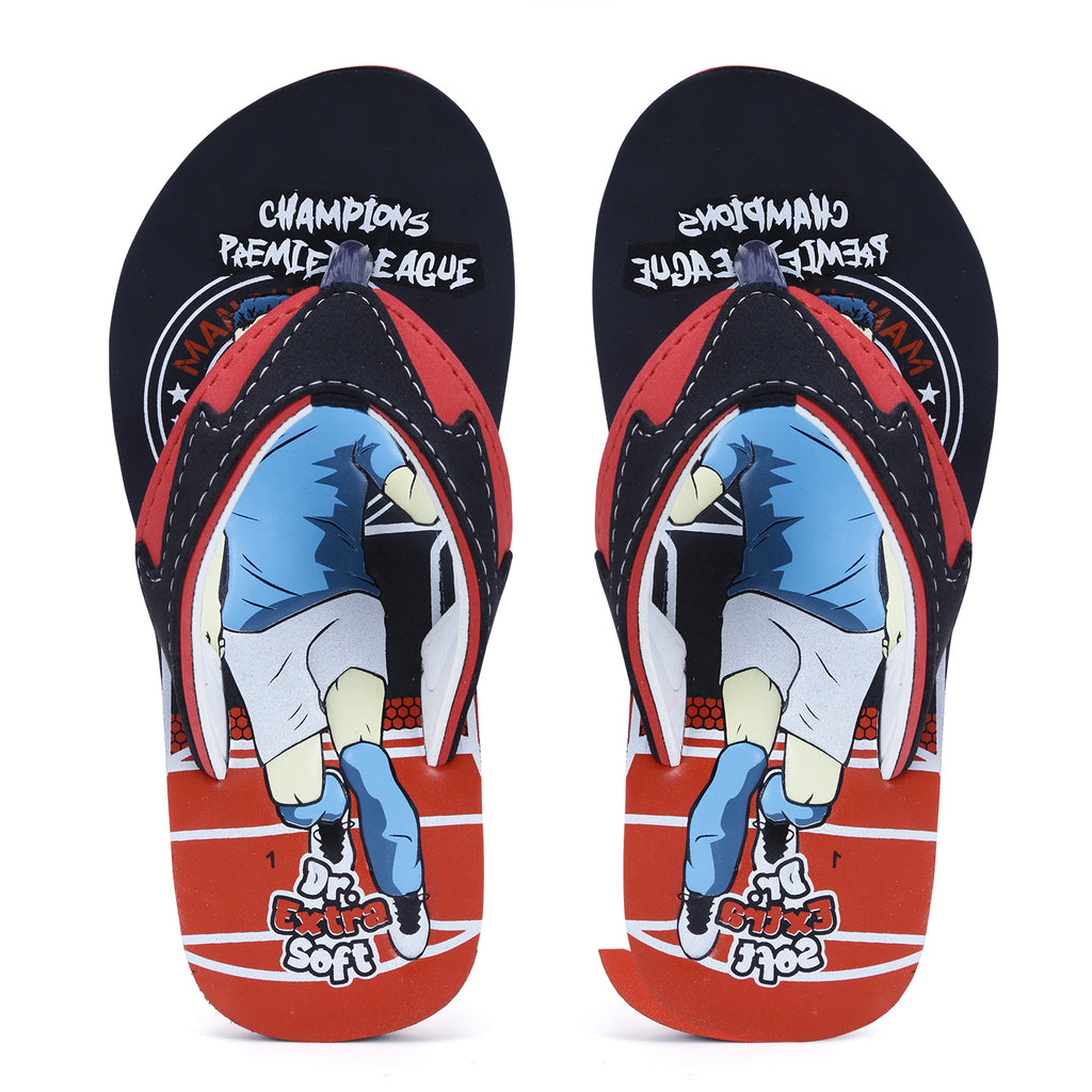DOCTOR EXTRA SOFT Kids' Flip Flops — Champions Print