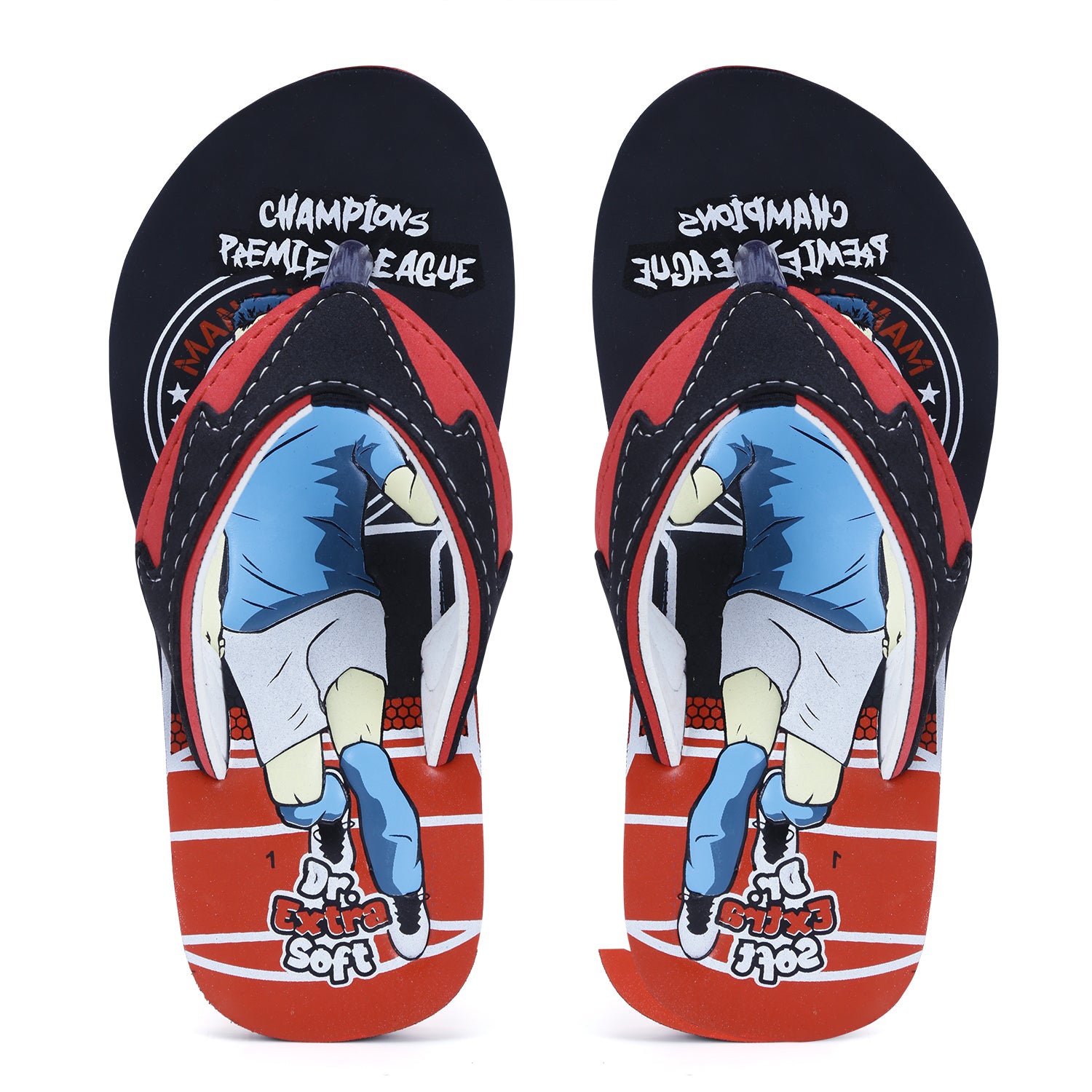 DOCTOR EXTRA SOFT Unisex-Child Kids Flip-Flop (Champions Print) Soft Comfortable Indoor & Outdoor Slippers Stylish Non-Slip Slide Home Casual Cool Cartoon Cute House Chappals For Boys & Girls