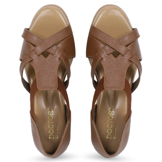 DOCTOR EXTRA SOFT Women's Sandals ART-537 Cushioned Foot Bed For Foot Pain, Ankle Pain & Heel Pain