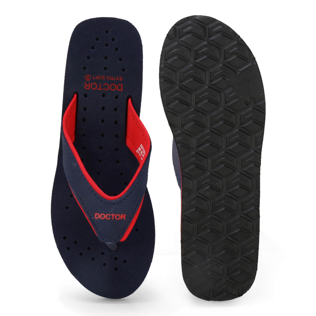 Navy Red Front Back